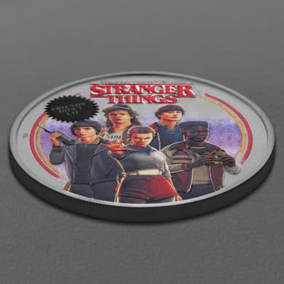 Silbermünze 1oz "Friends don t lie" 2026 (koloriert) Stranger Things (Tuvalu) - Miniaturansicht 3