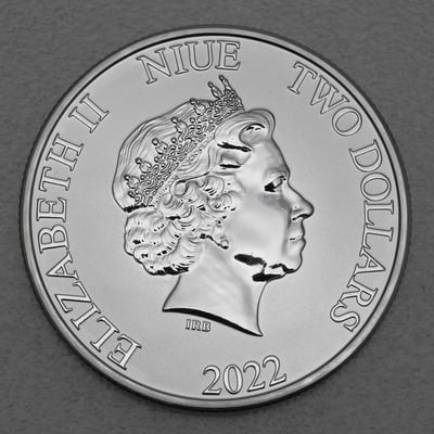 Silbermünze 1oz "Schildkröte" 2022 (Niue) - Miniaturansicht 2