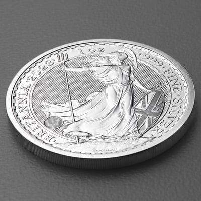 Silbermünze 1oz "Britannia" 2023 Krönung Charles III. 19% (Großbritannien) - Miniaturansicht 3