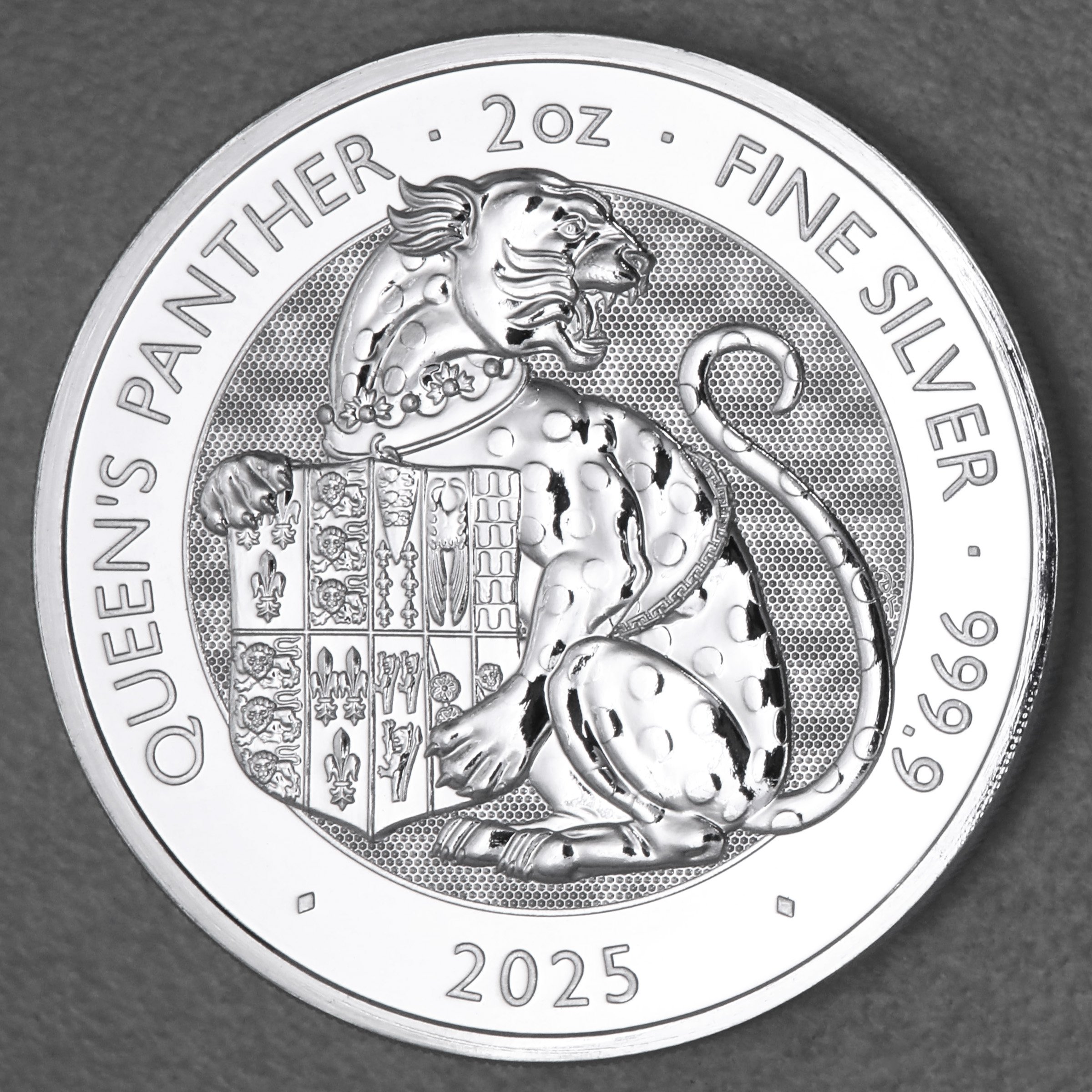 Silbermünze 2oz "Queen’s Panther" 2025 Royal Tudor Beasts 19% (Großbritannien) - Hauptansicht