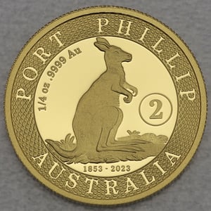 Goldmünze 1/4oz "Känguru" 2023 Port Phillip Pattern (Australien) - Miniaturansicht 2