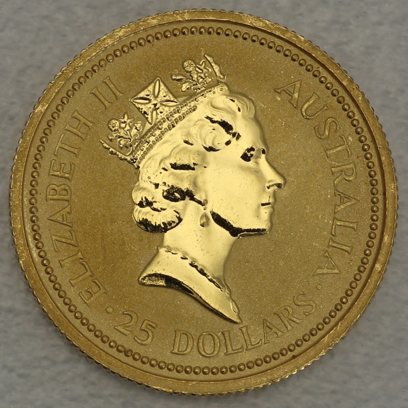 Goldmünze 1/4oz "Australian Nugget" 1989 (Australien) - Detailansicht 1