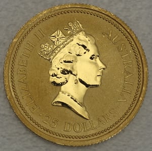 Goldmünze 1/4oz "Australian Nugget" 1989 (Australien) - Miniaturansicht 2