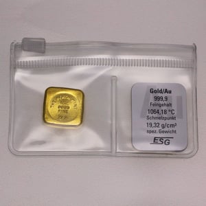 Goldbarren 1oz THE PERTH MINT gegossen quadratische Form - Miniaturansicht 4