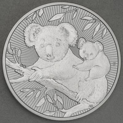 Silbermünze 10oz "Mother & Baby Koala" 2018 Next Generation (Australien) - Miniaturansicht 1