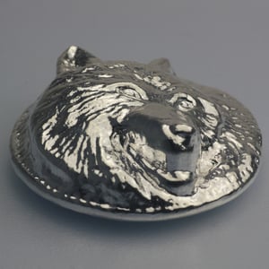Silber 3-D Barren "Wolf" 5oz, gegossen - Miniaturansicht 2