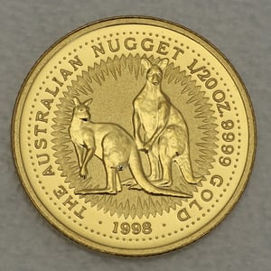 Goldmünze 1/20oz "Känguru" 1998 Australian Nugget (Australien) - Hauptansicht