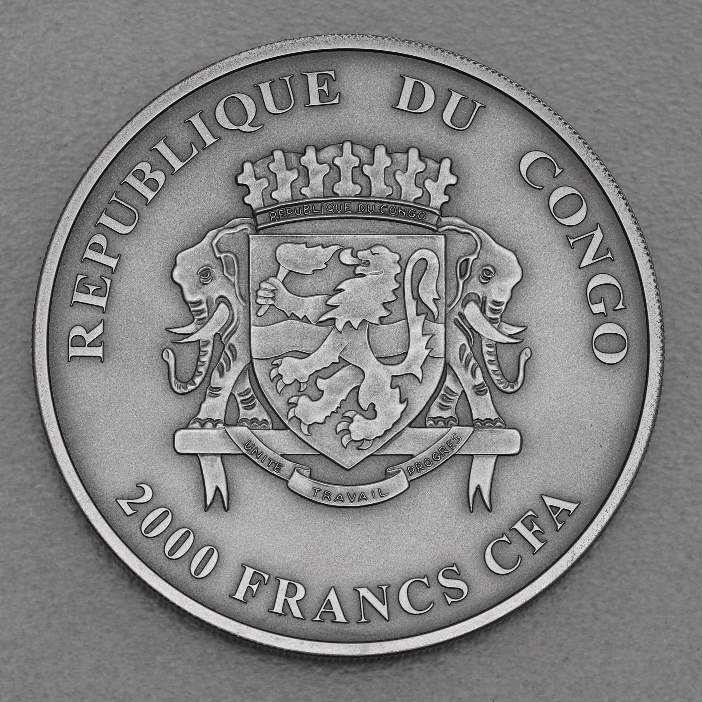 Silbermünze 3oz "Hippo" 2013 (AF) Africa Silver Ounce (Kongo) - Detailansicht 1