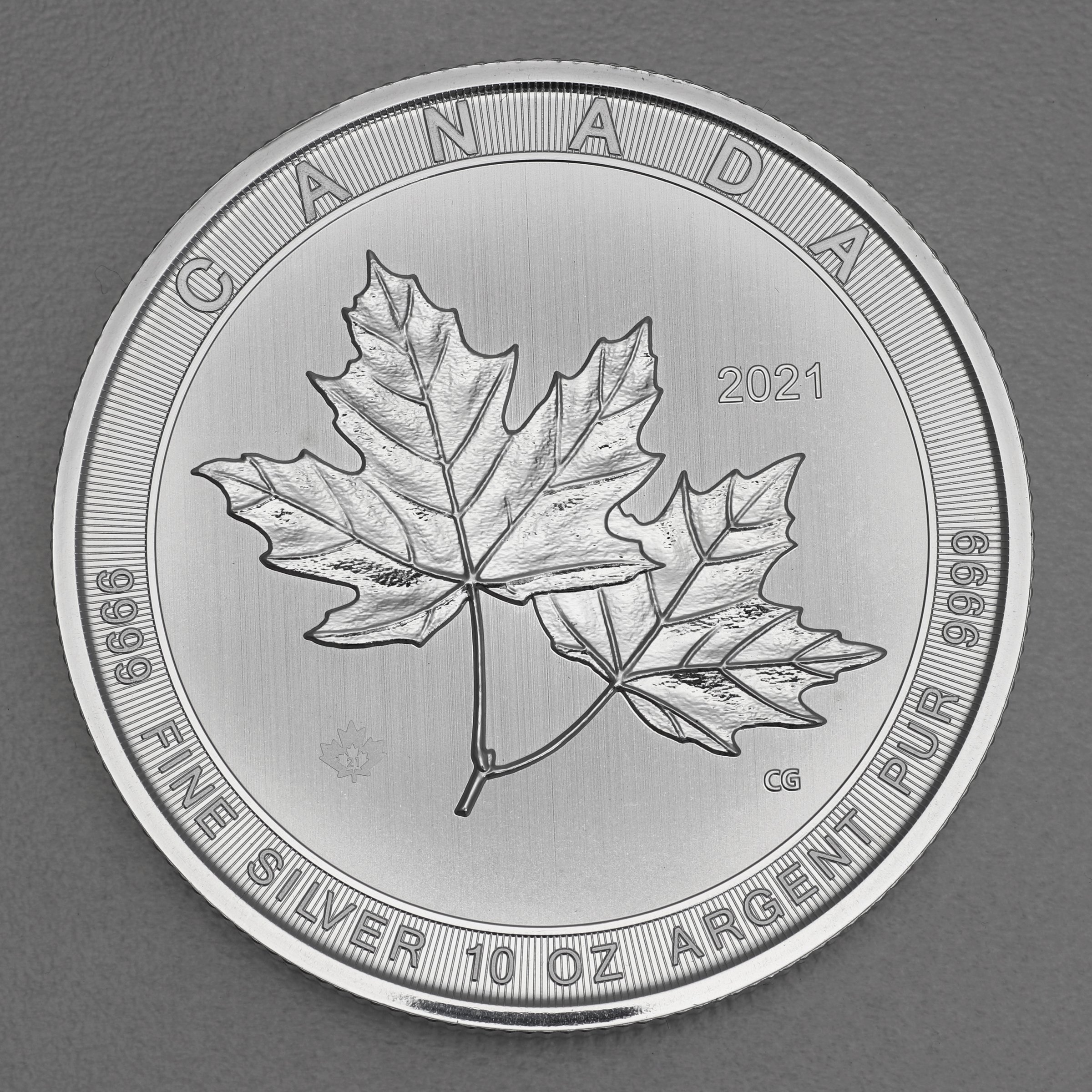 Silbermünze 10oz "Maple Leaf" 2021 Magnificent (Kanada) - Hauptansicht