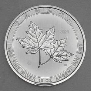 Silbermünze 10oz "Maple Leaf" 2021 Magnificent (Kanada) - Miniaturansicht 1