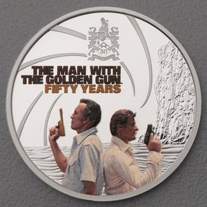 Silbermünze 1oz "Man with the Golden Gun" 2024 (PP/kol) James Bond (Tuvalu) - Hauptansicht