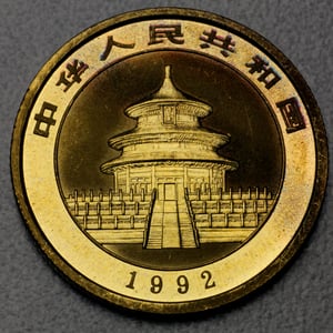 Goldmünze 1/4oz "Panda" 1992 (China) - Miniaturansicht 2