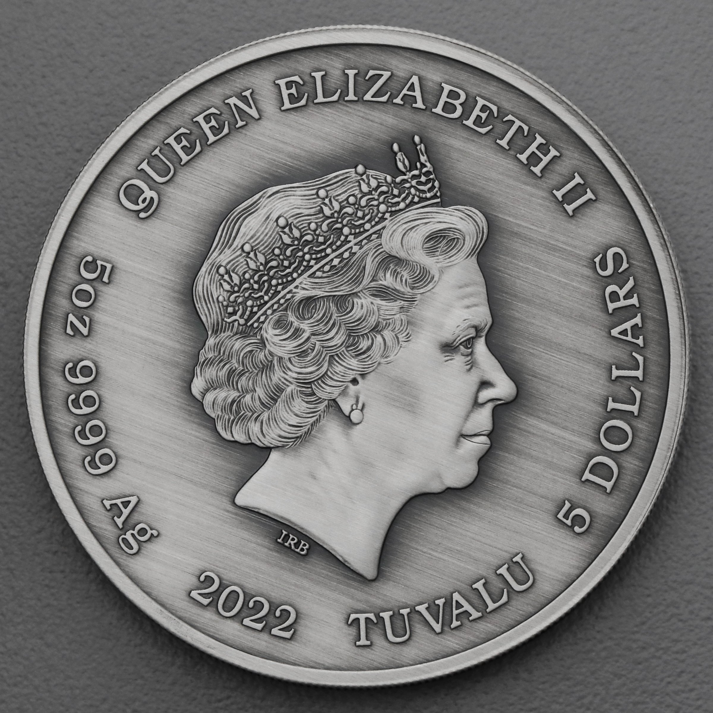 Silbermünze 5oz "Aphrodite" 2022 (AF) Gods of Olympus (Tuvalu) - Detailansicht 1