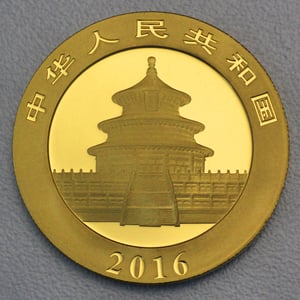 Goldmünze 30g "Panda" 2016 (China) - Miniaturansicht 2