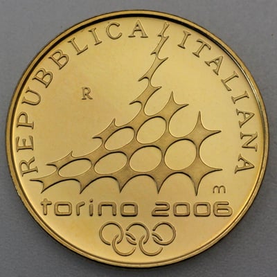 Goldmünze 20 Euro "Schloß Stupinigi" 2005 (Italien) - Miniaturansicht 2