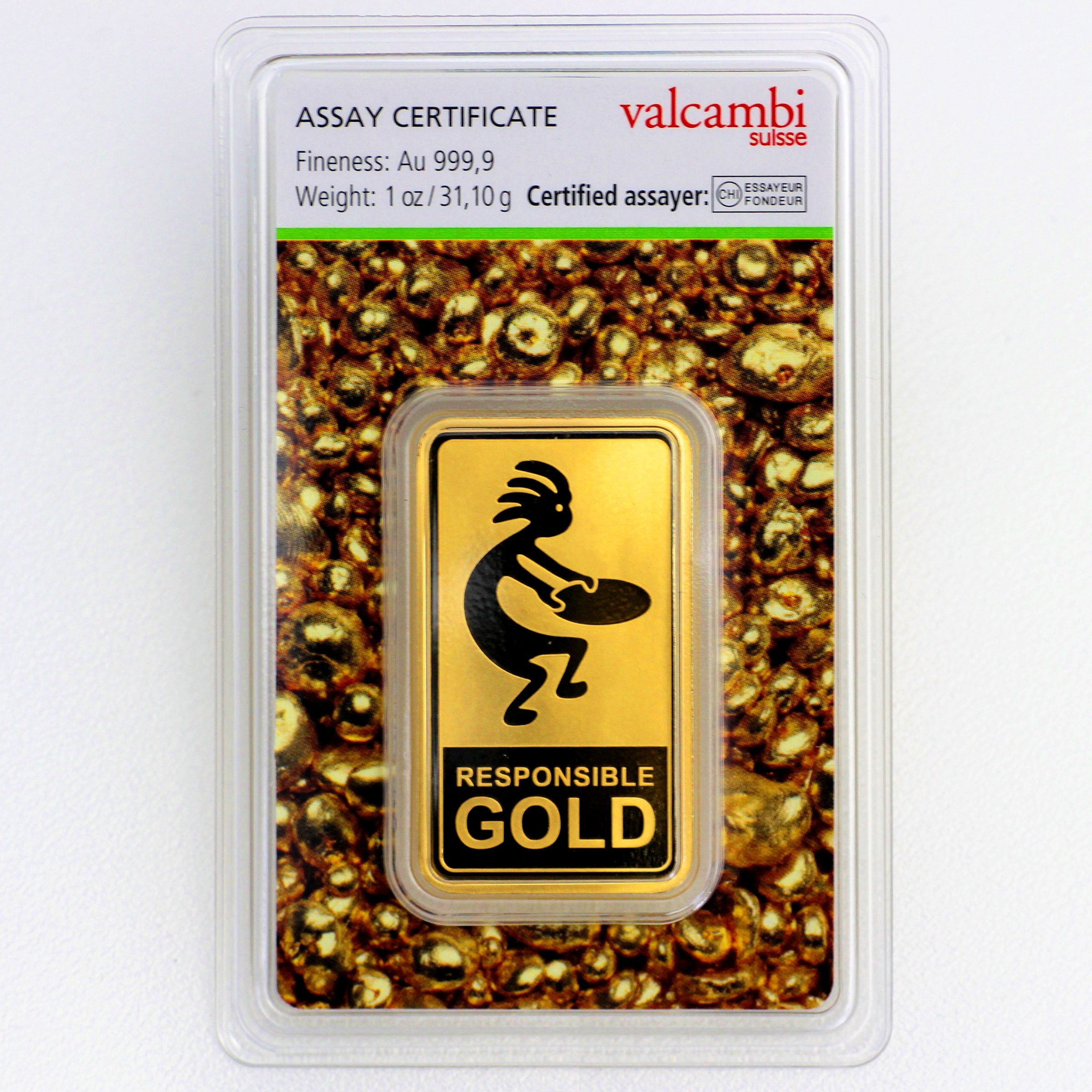 Goldbarren 1oz "Auropelli" Responsible-Gold - Hauptansicht