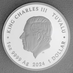 Silbermünze 1oz "Daniel Craig" 2024 (PP/koloriert) James Bond (Tuvalu) - Miniaturansicht 2