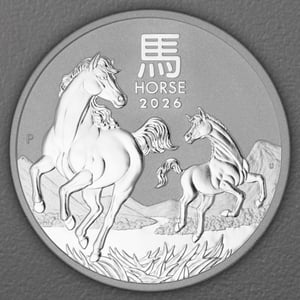Silbermünze 1oz "Pferd" 2026 Lunar III – Year of the Horse (Australien) - Hauptansicht