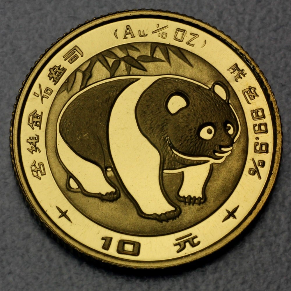Goldmünze 1/10oz "Panda" 1983 (China) - Hauptansicht