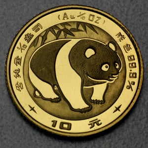 Goldmünze 1/10oz "Panda" 1983 (China) - Hauptansicht