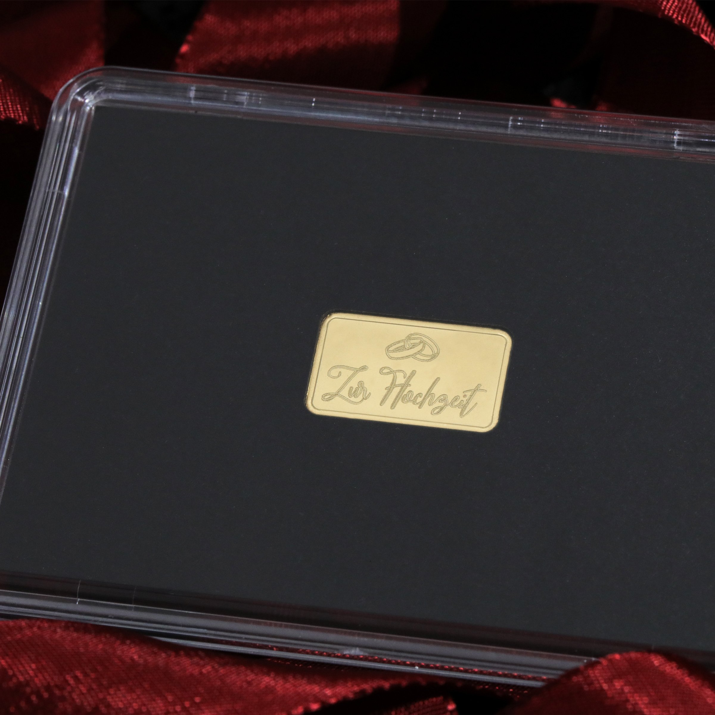 Goldbarren 2,5g Gravur "Zur Hochzeit" - Detailansicht 8
