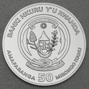 Silbermünze 1oz "Ochse" 2021 Lunar Ounce 19% (Ruanda) - Miniaturansicht 2