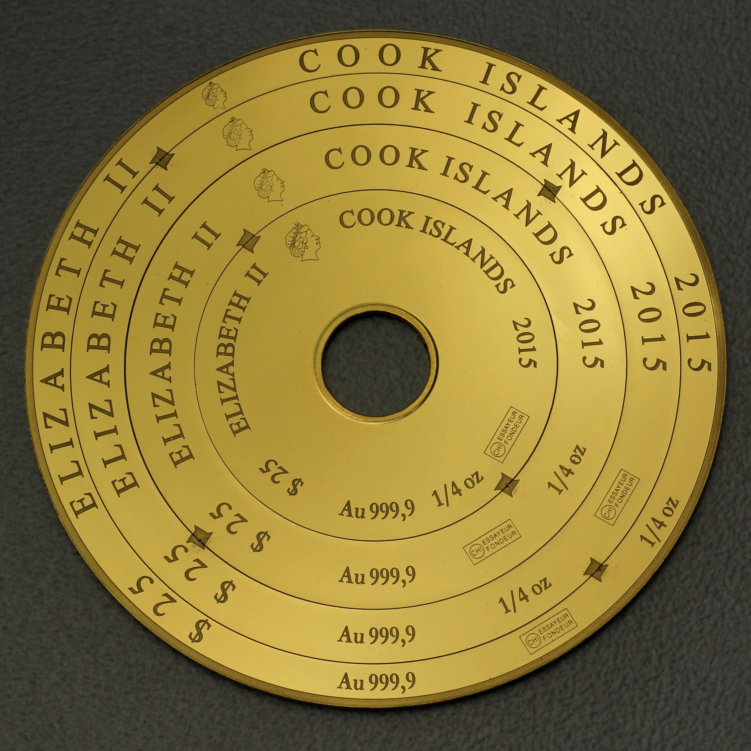 Goldmünze 4 x 1/4oz "Armillary" (Cook Islands) - Hauptansicht