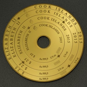 Goldmünze 4 x 1/4oz "Armillary" (Cook Islands) - Hauptansicht