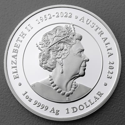 Silbermünze 1oz "One Love" 2023 (PP/koloriert) (Australien) - Miniaturansicht 2