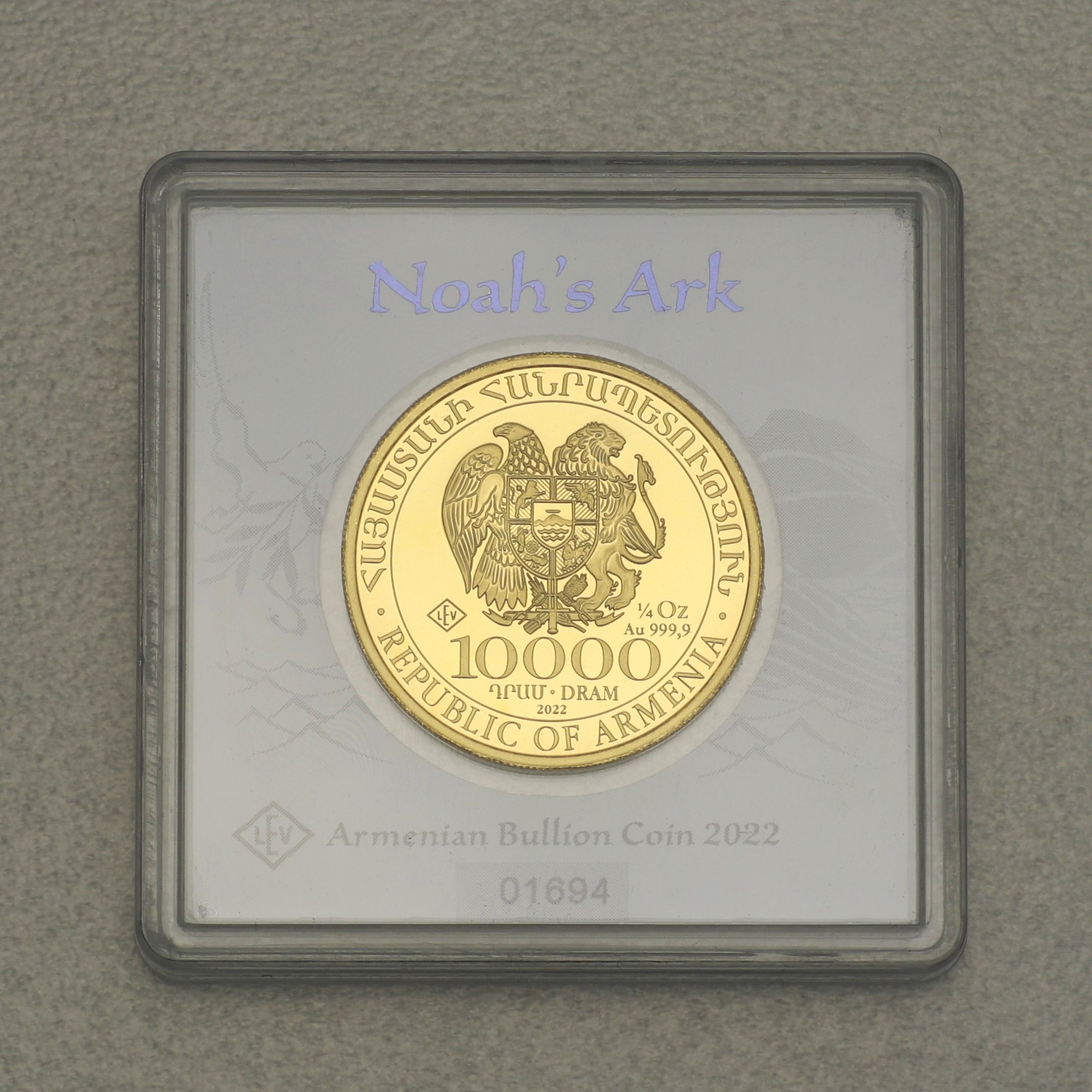 Goldmünze 1/4oz "Arche Noah" 2022 (Armenien) - Detailansicht 1