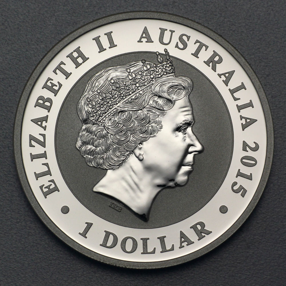 Silbermünze 1oz "Kookaburra" 2015 (Australien) - Detailansicht 1