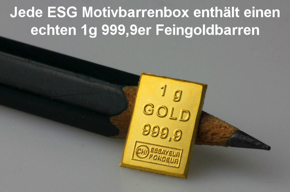 Goldbarren 1g "Geschenke/Happy Birthday" (Motiv) - Detailansicht 1