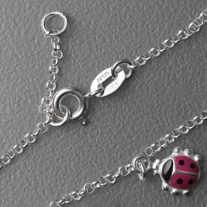 Silber Kinder-Armband 925er "Marienkäfer" (Sterling) - Hauptansicht