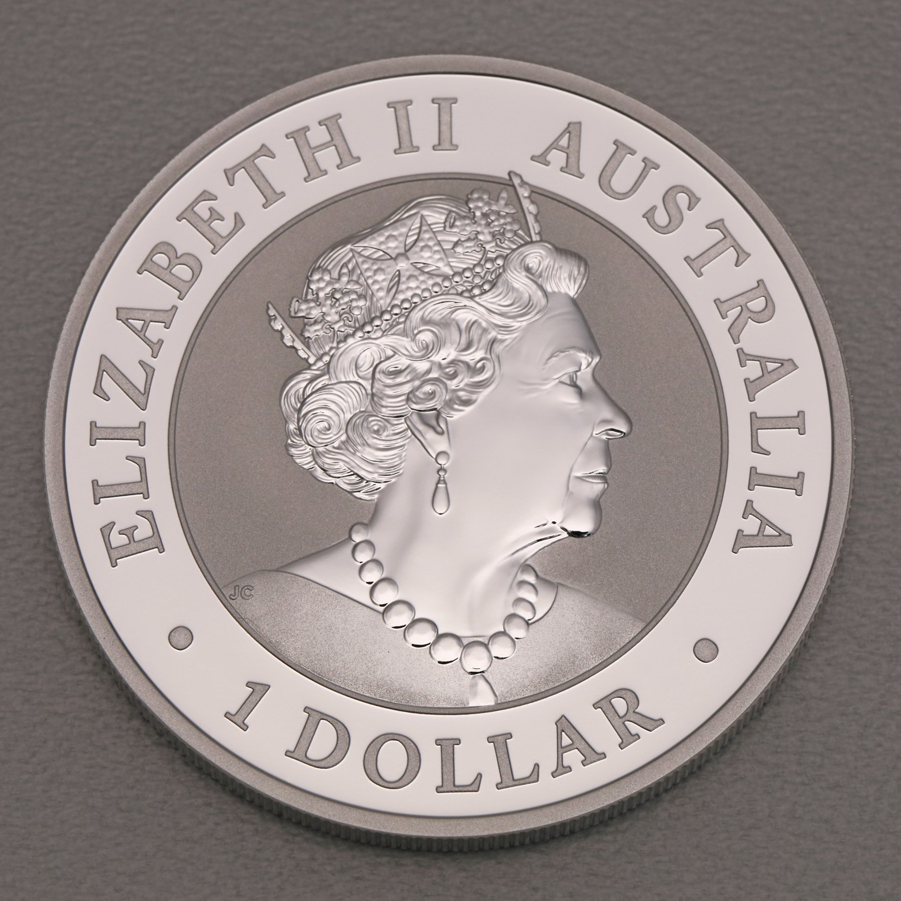 Silbermünze 1oz "Känguru" 2019 (vergoldet) (Australien) - Detailansicht 1