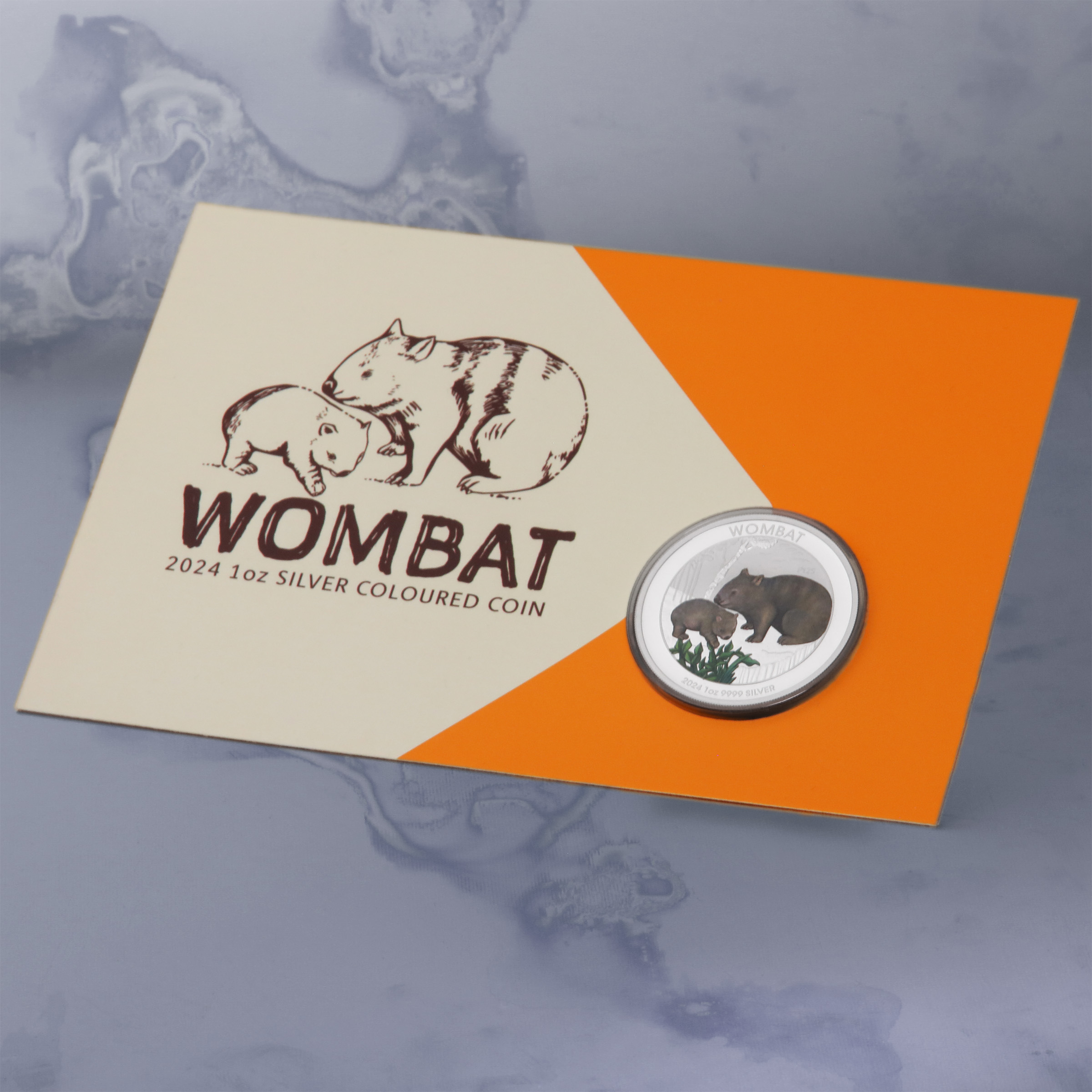 Silbermünze 1oz "Wombat" 2024 (koloriert) (Australien) - Detailansicht 6