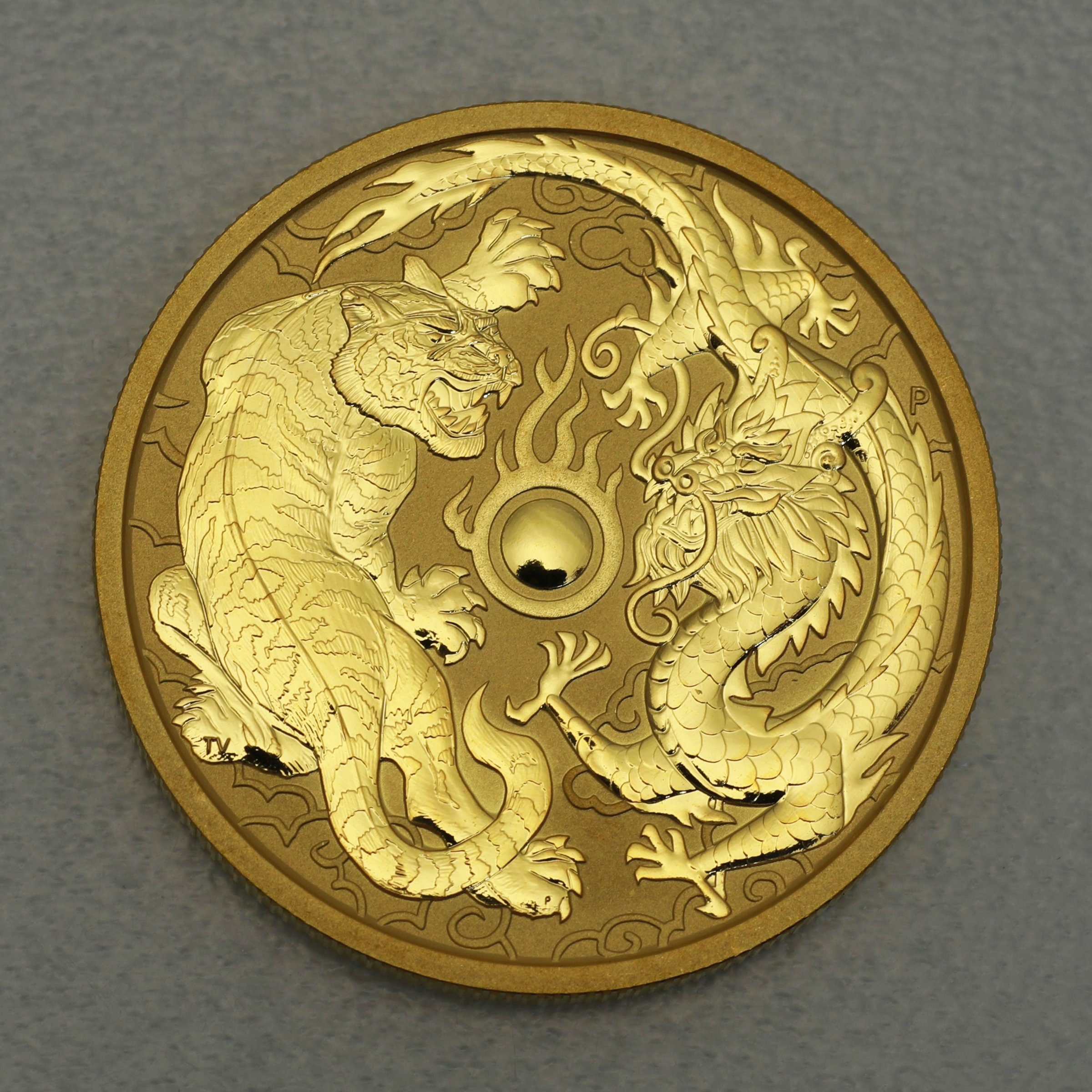 Goldmünze 1oz "Dragon+Tiger" 2019 Chinese Myths & Legends (Australien) - Hauptansicht