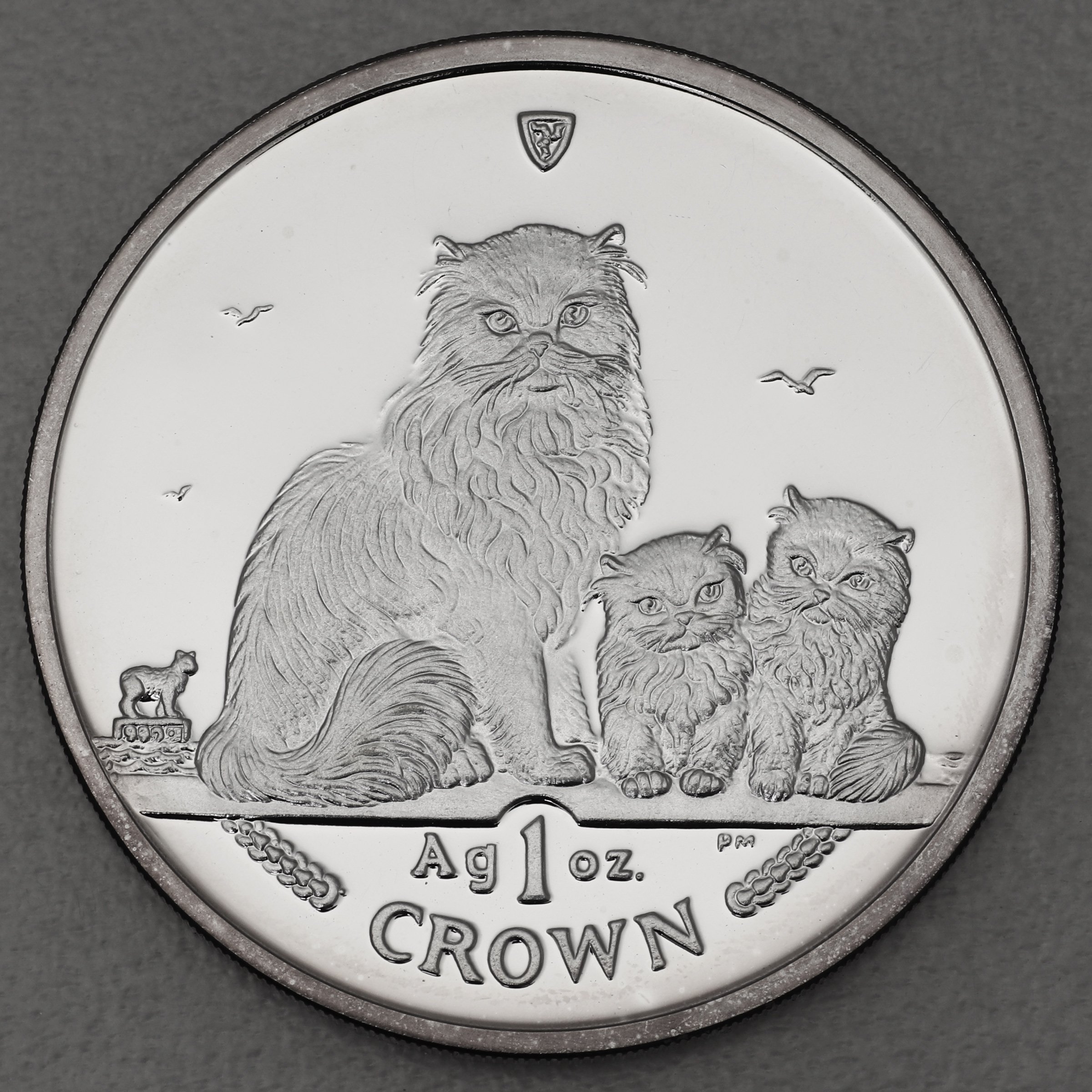 Silbermünze 1oz "Himalayan Cat & Kittens" 2005 Cats (Isle of Man) - Hauptansicht