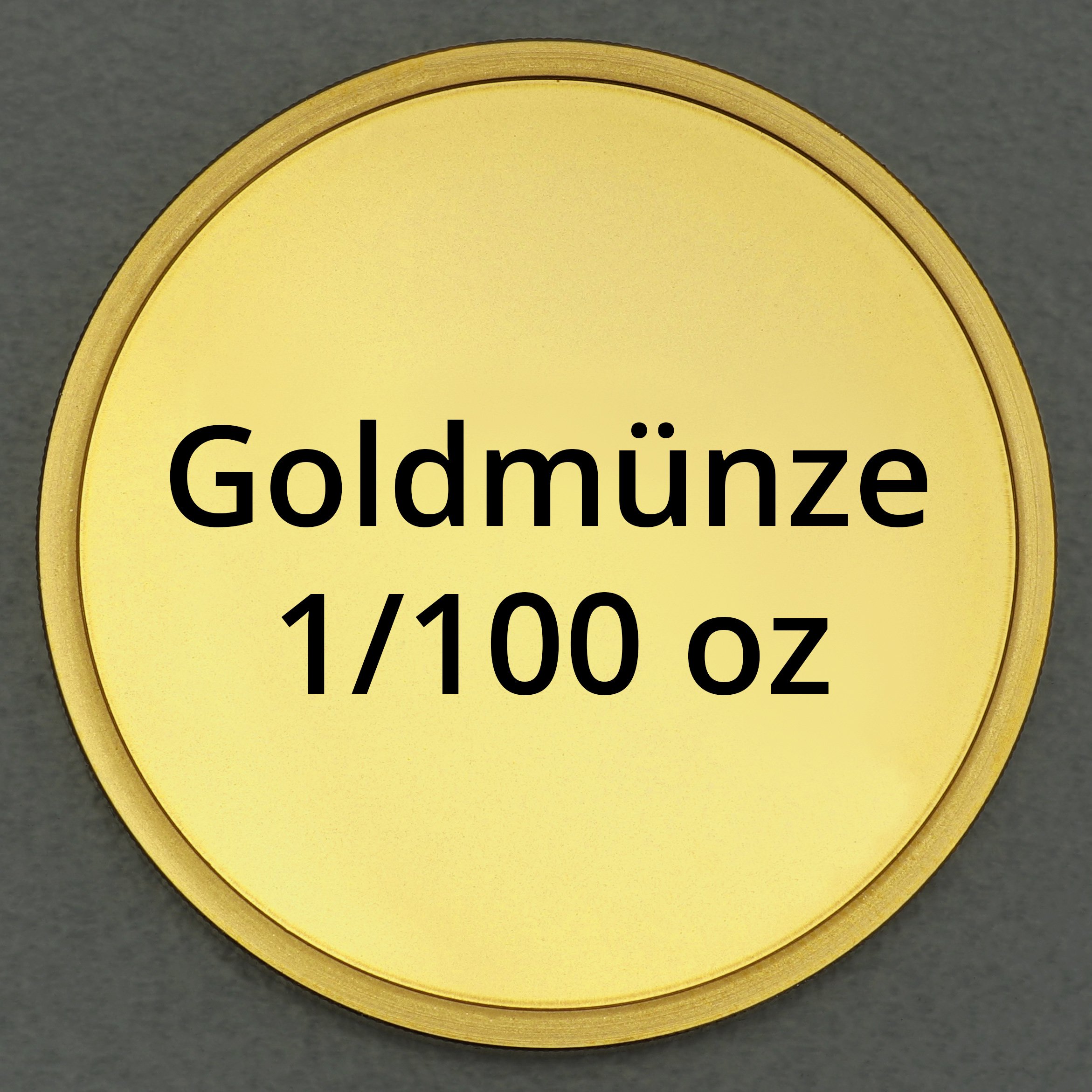Goldmünze 1/100oz "Anlagegoldmünze" (diverse Hersteller) - Hauptansicht