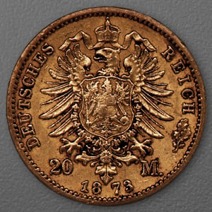 Goldmünze 20 Mark "Wilhelm I." 1873-C J.243 (Preußen) - Miniaturansicht 2