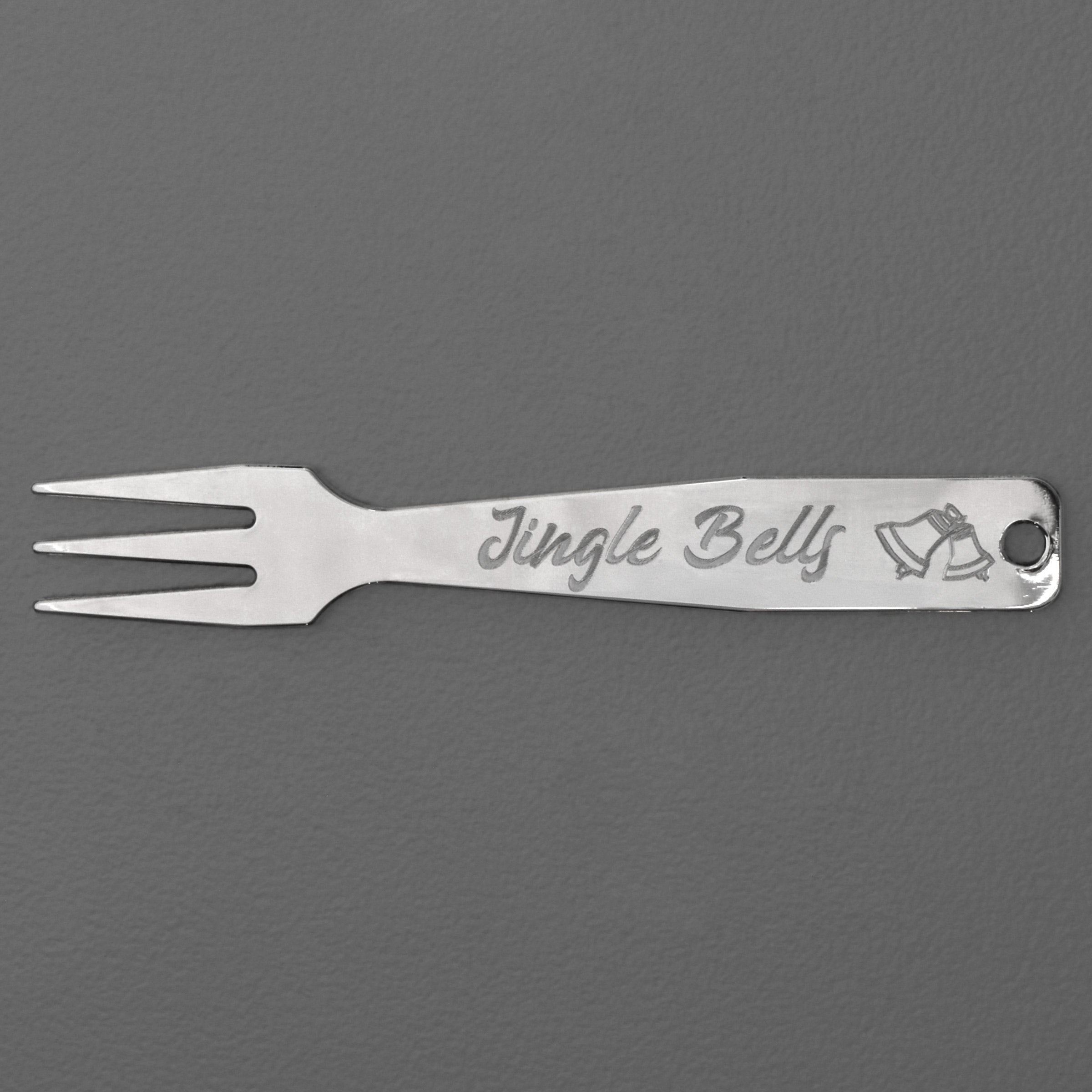 Gourmet-Gabel 4er-Set "Weihnachten" 925er Ag - Detailansicht 4