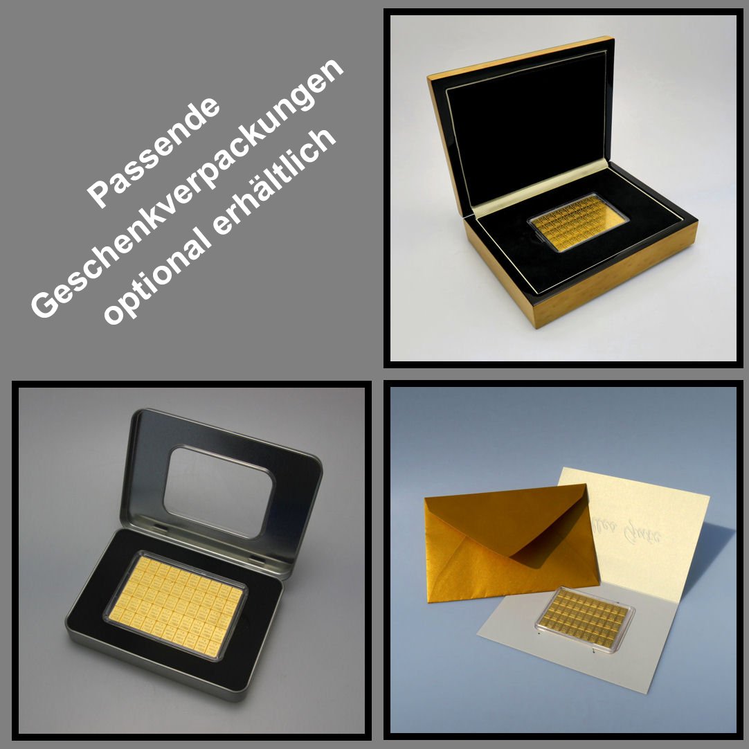 Goldtafel (50x 1g Feingold) "CombiBar" - Detailansicht 7