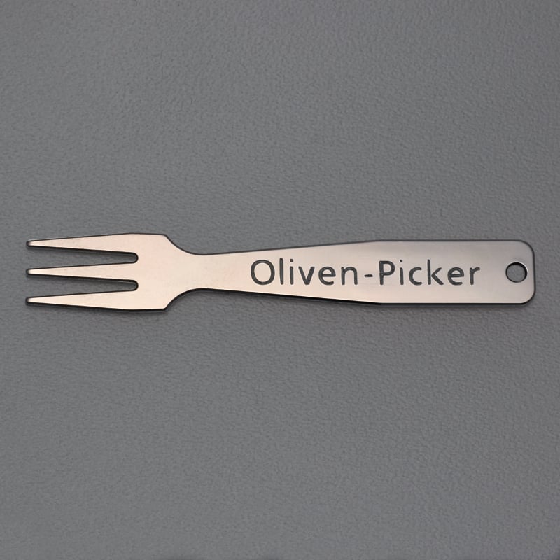 Gourmet-Gabel "Oliven-Picker" Sterling-Silber - Hauptansicht
