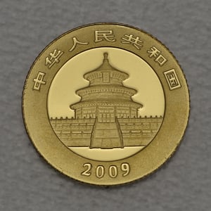 Goldmünze 1/20oz "Panda" 2009 (China) - Miniaturansicht 2