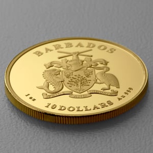 Goldmünze 1oz "Green Monkey" 2023 Caribbean Gold (Barbados) - Miniaturansicht 3