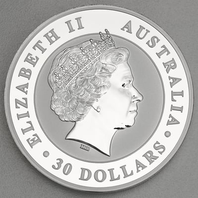 Silbermünze 1kg "Kookaburra" 2011 (Australien) - Miniaturansicht 2