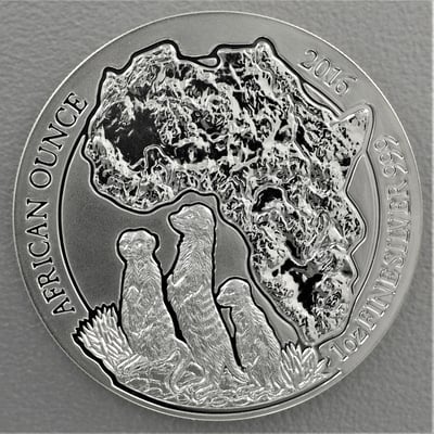 Silbermünze 1oz "Erdmännchen" 2016 African Ounce (Ruanda) - Miniaturansicht 1