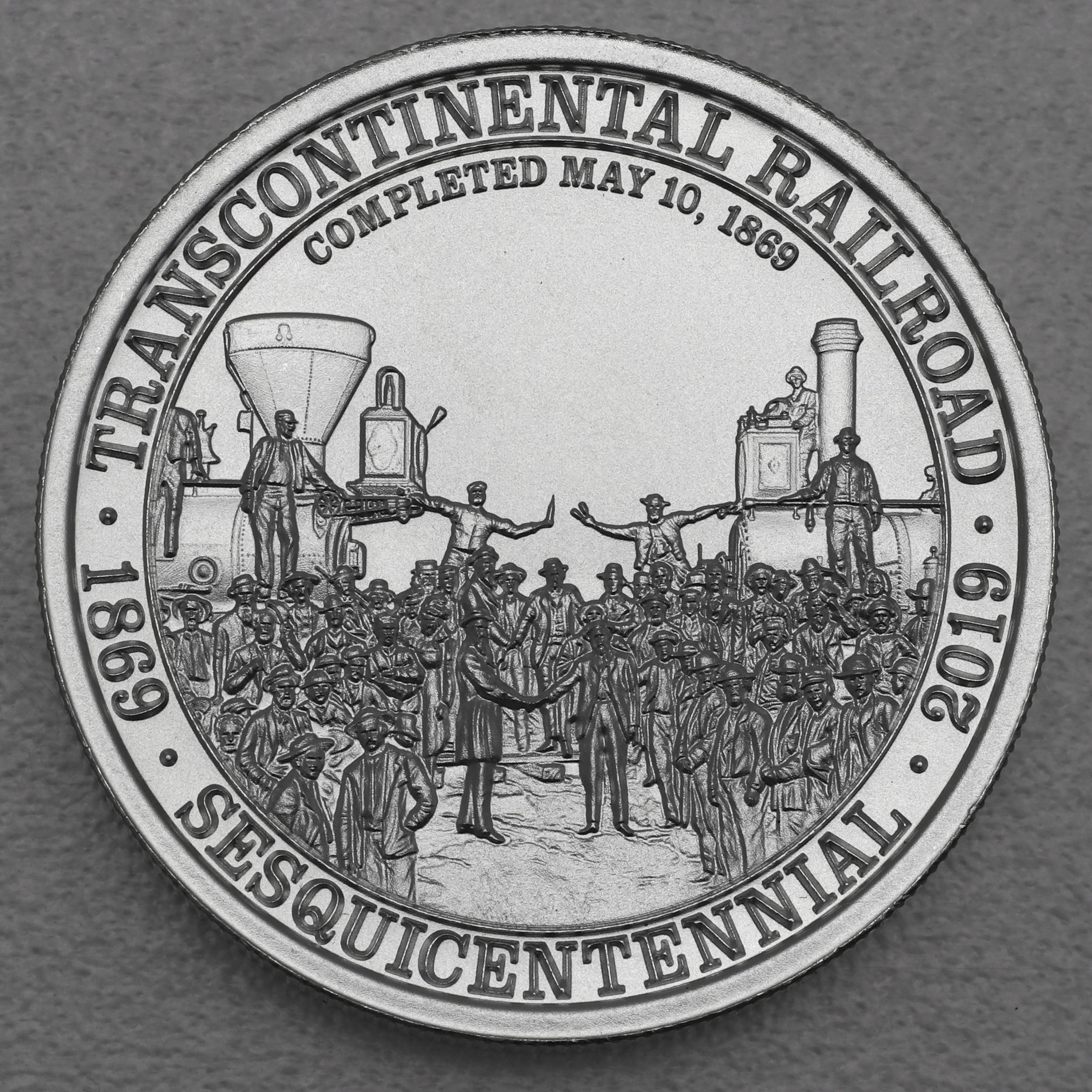 Silbermedaille 2oz "Transcontinental Railroad" (USA) - Hauptansicht
