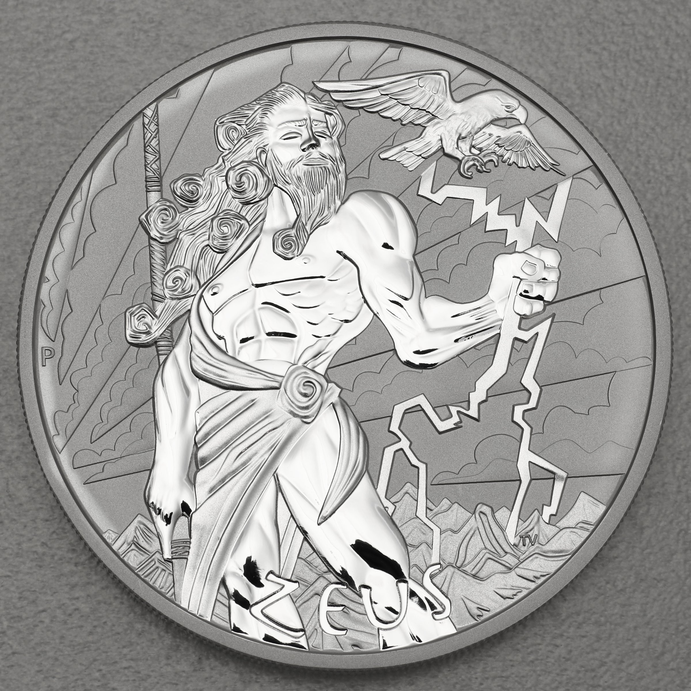 Silbermünze 5oz "Zeus" 2021 Gods of Olympus (Tuvalu) - Hauptansicht