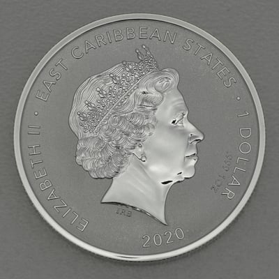 Silbermünze 1oz "Gecko" 2020 (vergoldet) Eastern Caribbean 8 (Anguilla) - Miniaturansicht 2