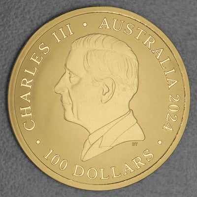 Goldmünze 1oz "Giraffe" 2024 Australia Zoo (Australien) - Miniaturansicht 2